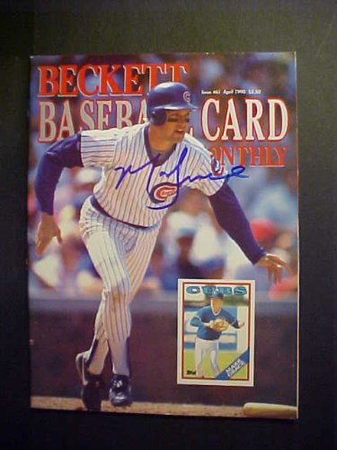 Mark Grace Chicago Cubs Autographed April 1990 Beckett Magazine