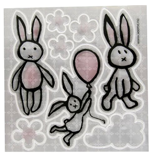 SeeME デザイナーリフレクティブステッカー BUNNIES 58129