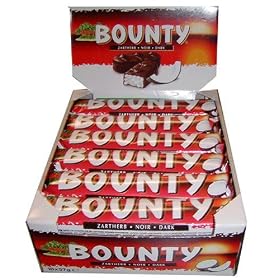 Bounty Dark Chocolate Case of 24 by Mars