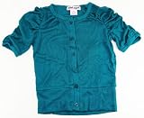 Pink Angel Newborn/Baby-Girls 3-9M Green Ruched Sleeves Cardigan