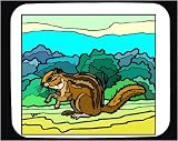 Mouse Pad with animal, squirrel, rodent, chipmunk