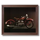 1940 Harley Davidson Motorcycle Picture Framed Art Print