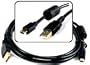 Universal Gold Series USB Data Transfer Cable with Ferrite Core for Classic, Cowon, Creative, iRiver, RCA, RIO and Samsung MP3 Players.