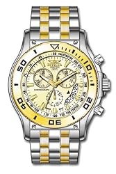 Invicta 6857 Men's TT Gold Swiss Quartz Chronograph Watch