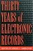 Book Thirty Years of Electronic Records