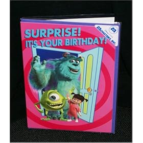 Monsters, Inc. Mike, Sulley & Boo Birthday Card
