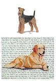 Airedale Terrier Glass Cutting Board