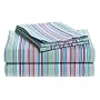 Tommy Hilfiger, Sharon Stripe Collection, Printed Sheet Set Twin Sheet Set