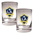 Los Angeles Galaxy Soccer 2pc Rocks Glass Set - Primary Team Logo MAJOR-LEAGUE-SOCCER Soccer