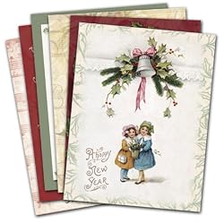 Holiday Greetings - Assorted 2-sided Christmas Gift Tags (set of 6)