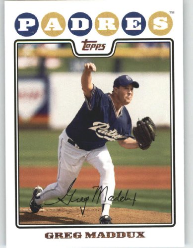 2008 Topps #625 Greg Maddux - San Diego Padres (Baseball Cards)