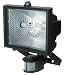 Halogenstrahler mit Bewergungsmelder Flutlicht schwarz 500W