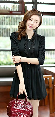 ミニ ワンピース シフォン フリル コート 羽織り ベルト カジュアル エレガント 長袖 大きいサイズ  美脚 デート OL 通勤 オフィス 2次会 パーティ セクシー フェミニン ガーリー 秋物 冬物 可愛いスカーフ付き m178