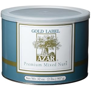 Azar Nut Company Mixed Nuts, Premium with Macadamia Nuts, Oil Roasted, Salted, 32-Ounce... by Azar Nut Company