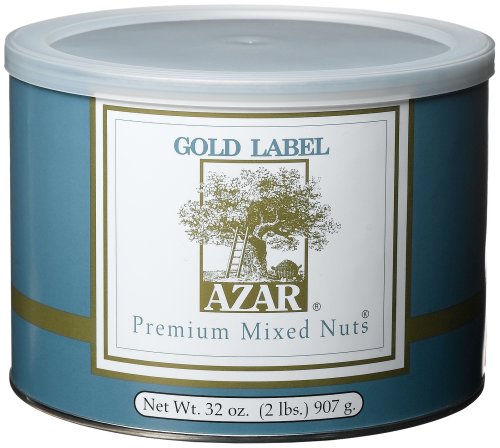 Azar Nut Company Mixed Nuts, Premium with Macadamia Nuts, Oil Roasted, Salted, 32-Ounce... by Azar Nut Company