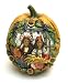 Joseph's Studio Pumpkin with Carved Indian Scene