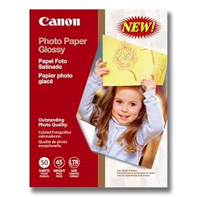 Canon Glossy 8 1/2 x 11 Inch Photo Paper 50 Sheets (0755B023)
