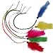 10 Roped Girls Friendship Hair Clips Extensions Color Feathers Gift Pack Fair Trade Peru