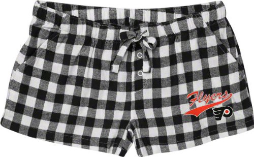 Philadelphia Flyers Women's Black Paramount Flannel Shorts