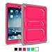 Fintie Apple iPad Air Case - CaseBot Tuatara Series Rugged Unibody Dual Layer Hybrid Full Protective Cover with Built-in Screen Protector and Impact Resistant Bumper, Lifetime Warranty, Magenta