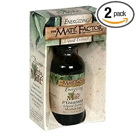 The Mate Factor Yerba Mate Energizing Liquid Extract and Guarana, 2 Ounces (Pack of 2)