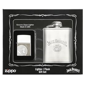 Zippo Jack Daniels Lighter Flask Gift Set