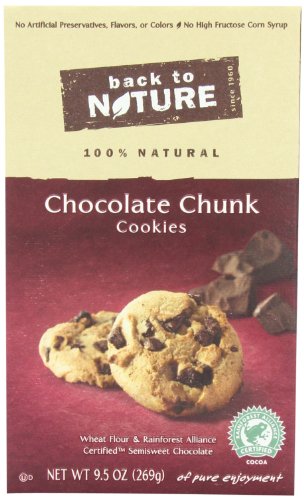 Back To Nature Chocolate Chunk Cookies, 9.5-Ounce Boxes (Pack of 6)