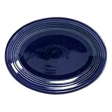 Homer Laughlin China Fiesta Cobalt Blue Oval Platter 9 5 8 