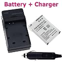 Nikon EN-EL12 Lithium-Ion Battery + Battery Charger with Car Adapter for Nikon CoolPix S1000pj / S610 / S610c / S620 / S630 / S640 / S70 / S710 / S8000 Digital Camera