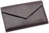 La Bagagerie 5112N, Portefeuille 19x11 cm femme - Tourbe, Cuir de chèvre