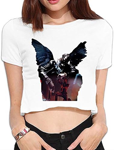 VINCEIE Women's Travis Poster Scott Sexy Bare Midriff Fashion Shirt