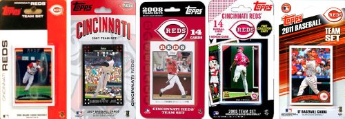 MLB Cincinnati Reds 5 Different Licensed Trading Card Team Sets