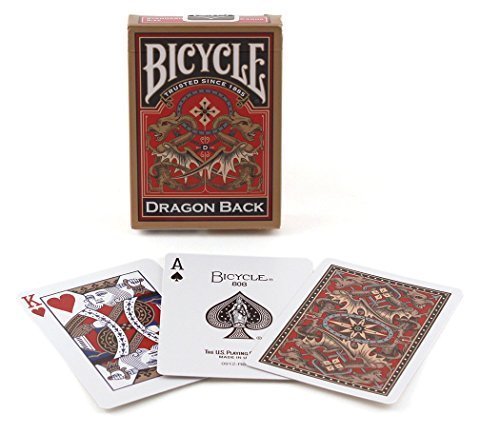 Bicycle Dragon Back Playing Cards, Gold