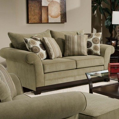 Timothy Microfiber Loveseat Fabric: Griffin Mist