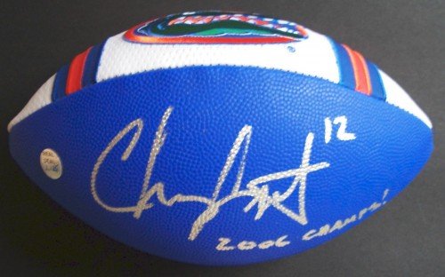 Chris Leak Autographed/Hand Signed Florida Gators Football with 2006 CHAMPS! inscription