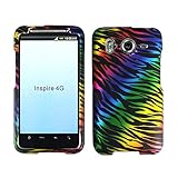 Rainbow Colorful Zebra Animal Print Rubberized Coating Premium Snap on Prot ....