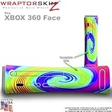 Rainbow Swirl Skin by WraptorSkinz TM fits Original XBOX 360 Factory Faceplates