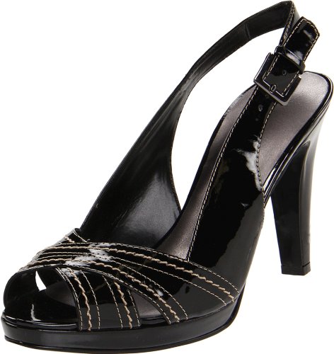 Bandolino Women's Hired Platform Sandal,Black,10 M US