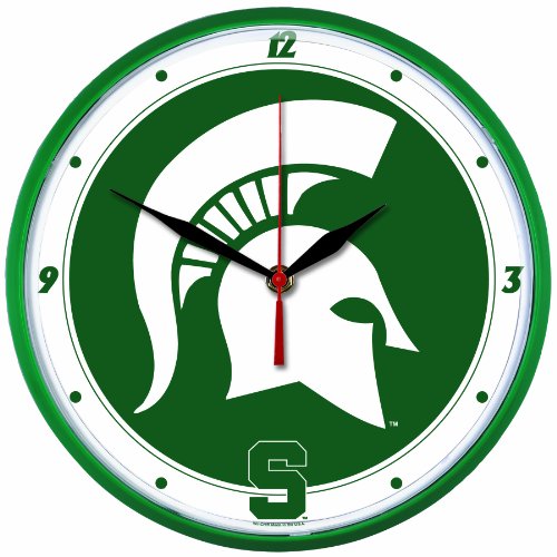 NCAA Michigan State Spartans Round Clock