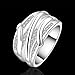 New Fashion Jewelry 925 Silver Beautiful Austrian Crystal Band Ring(Q)