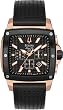 Bulova Men's Marine Star 98B103 Black Leather Quartz Watch with Black Dial