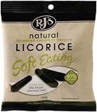 RJ's Black Soft Natural Eating Licorice, 10.6-Ounce Bags (Pack of 4) by RJ's Big Save