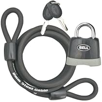 Bell Key 'N Go Steel Cable Padlock for Bike