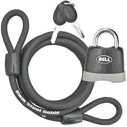Bell Key 'N Go Steel Cable Padlock for Bike