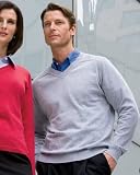 Devon & Jones Classic Men's V-Neck Sweater. D475