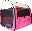 Portable Pet Home/Tent Provides Shelter Outdoor/Indoor Anywhere Pet Dog Cat Goes 20"Lx14"Wx16"H *Pink*