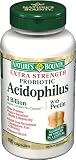Nature's Bounty Probiotic Acidophilus with Pectin, Extra Strength, 100 Capsules (Pack of 2)