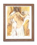 Degas French Girl Bath Contemporary Home Decor Wall Picture Oak Framed Art Print