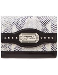 Leatherbay 50137 Wallet,Black/Snake Print,one size