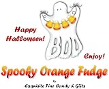BOO Halloween Spooky Orange Fudge Box